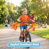 Cullevo Bike Streamers Tassels for Kids Handlebar, 5-Pack with Pinwheel