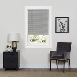 Achim Home Furnishings Cordless GII Deluxe Sundown 1" Room Darkening Mini Blind, 32" x 64", Gray