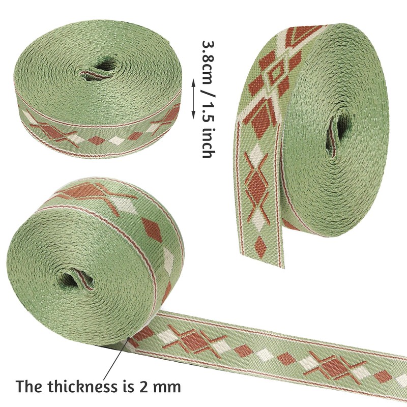 1.5 inch Patterned Nylon Webbing Belt Webbing Straps Purse Straps