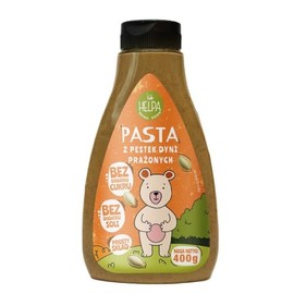 HELPA Kurbiskern-Paste Geröstet 400 g – Creme – Mus aus 100% Kürbiskernen – Ohne Zucker- und Salz¬zusatz – Reine Zutaten – Ideal als Zusatz zu Brei – Saucen - Pflanzliches Eiweiß