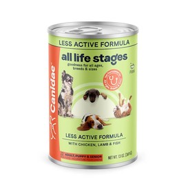 CANIDAE All Life Stages Less Active Wet Dog Food, Chicken, Lamb and Fish, 13oz