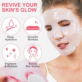 Collagen Face Mask - Bio Overnight Skincare for Firming, Hydrating, Moisturizing, and Enhancing Skin Vitality