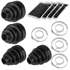 Caltric New 2 Rear Axle Inner Outer CV Boot Kit for Yamaha Rhino 660 YXR660F 4X4 2004