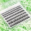 Obeyalash (Canna-WL016) Individual Eyelashes, 84 Pieces, Cluster Lashes, C Curl,