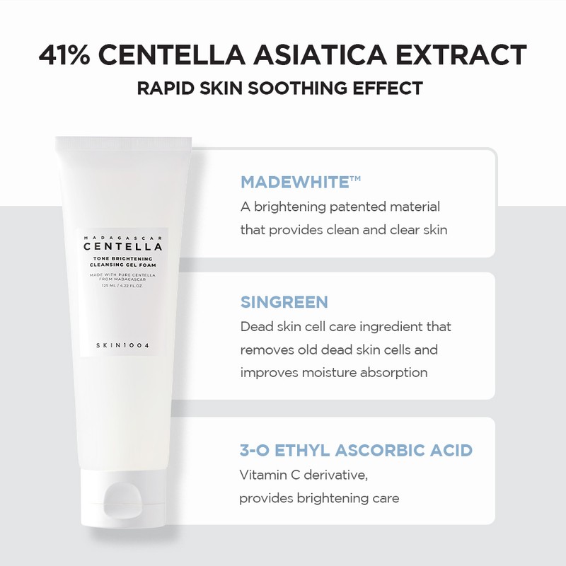 SKIN1004 [SKIN1004]Madagascar Centella Tone Brightening Cleansing Gel Foam 125ml