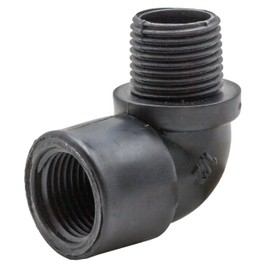 Riegolux 16753 Polypropylene Elbow 90º Female Thread - 3/4 Male