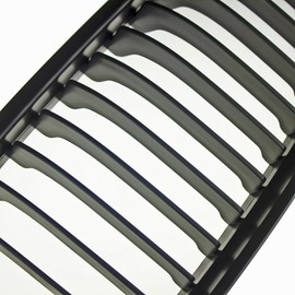 E90 E91 LCI 325i 328i 335i 4D 2009-2011 Matte Black Sport Kidney Front Grille Grills - Pair