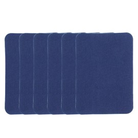 Seimneire Fabric Repair Patches, Iron-on Cotton Sofa Patches for Clothes Denim Jean Pant Mending and Decorating - 6Pcs Blue