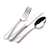 Grunwerg Bead Dessert Spoons DSBDR, 18/0 Stainless Steel, Set of