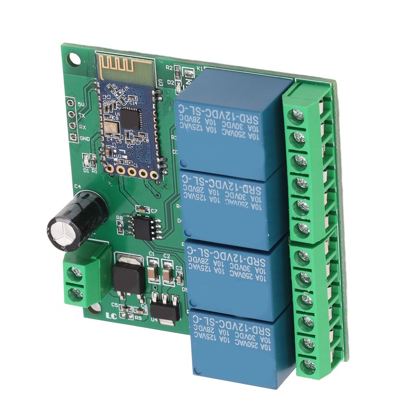 4 Channel Bluetooth Relay Module Remote Control Strong Anti Interference