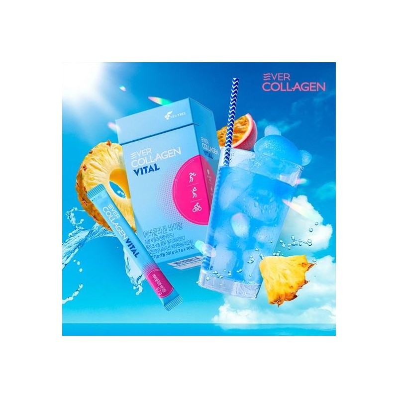 Ever Collagen 에버콜라겐 바이탈 1개월 GPH 콜라겐 물에 타먹는 콜라겐