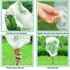 3 Pcs Plant Barrier Net Mesh,Garden Net with Drawstring, Bird