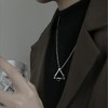 Kesaeki Men's Necklace, Tungsten, Stainless Steel, Hypoallergenic, For Sensitive Skin,