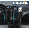 GOBGOD Single Port USB 3.0 Car Flush Mount Cable, USB