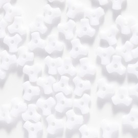 1300 abalorio de acrílico de 10 mm de plástico de 3 caras Kandi tri abalorio de hueso a granel para corona, bastón de caramelo, abalorio de arco iris, decoración de árbol de día festivo, kit de
