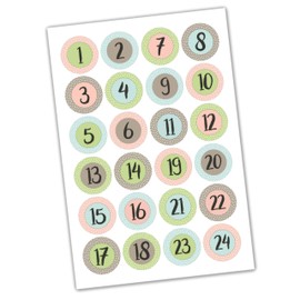 Papierdrachen DIY Advent Calendar Box Set – Design Animals Celebrate Christmas – 24 Colourful Boxes Made of Cardboard to Set-up and Fill – 24 Boxes – Christmas