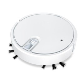 Robot Vacuum Cleaner Sweeping Robot Automatic Quiet Operation Efficient Smart Misting Filtering Cleaner with Battery White