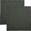 Erwin Müller Napkin Arona Pack of 2 Muslin Grey Size