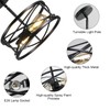 Karjearl Farmhouse Semi Flush Mount Ceiling Light Fixtures, 11.8“ 2-Light
