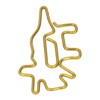 100pcs Golden Dinosaur Paper Clips Increase Slip Resistance Anti Rust