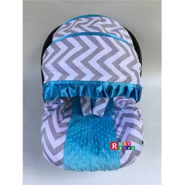 Rosy Kids Infant Carseat Canopy Cover 3pc Whole Caboodle, Baby Car Seat Cover Outdoor Kit, Color03NR10