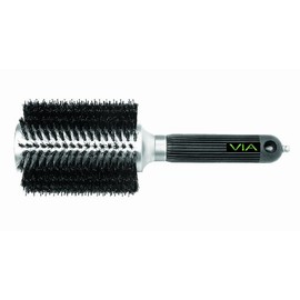 Via Professional Tourmaline Natural Boar Bristle Round hair brush,Extra Large