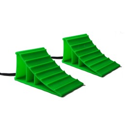 Apex RV Heavy Duty Wheel Chocks Stop Vehicle from Rolling Safety Wheel Blocks for RVs Trucks Trailers Campers Cars and Boats Essential RV Camper and Boat Accessories (Pair)