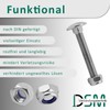 DSM - Carriage Bolts M5 x 45 mm DIN 603