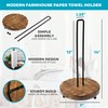 Tribello Modern Farmhouse Paper Towel Holders for Kitchen, Vintage Wire