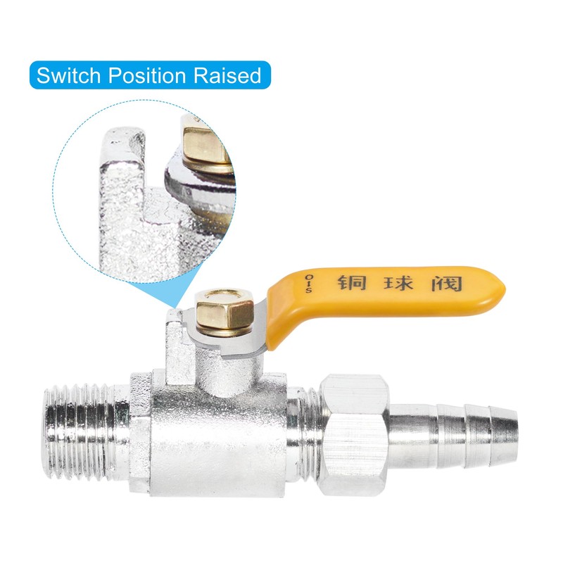 MECCANIXITY Small Lever Handle 2 Inch Length Iron Chrome Plated