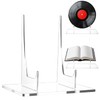 HCEWSBFD 2Pack Acrylic Book Stand Clear Easel Stand for Adjustable