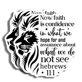 Inspirational Quote Magnets - Faith and Hope Magnets - Christian Wall Decor - Bible Verse Magnets for Home - Hebrews 11:1 Magnets- 2 Pack - Made in USA - PLDFMAG3578