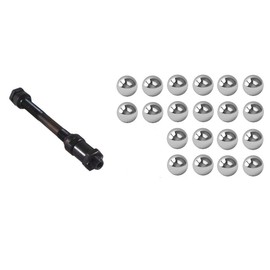 cyclingcolors Bicycle Rear Axle 10 mm x 145 mm + 20 x Balls 6.35 mm 1/4 Inch Axle Hollow Hub Rear Wheel Road Bike MTB Size