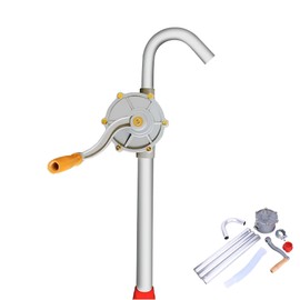 55 Gallon Drum Pump Aluminum & Plastic Construction Barrel Pump for Oil Gasoline Diesel Fuel Transfer Pump Hand Pump for 55 Gallon Drum Anti-Corrosion Rotary Vane Pump
