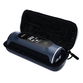 Blue Tees Golf GPS Case Compatible with Player+ GPS Speaker - Hard Carrying Protective Case, Advanced Security with Internal Magnetic Plate, Equipped with Carabiner Clip (Case Only) (Navy)