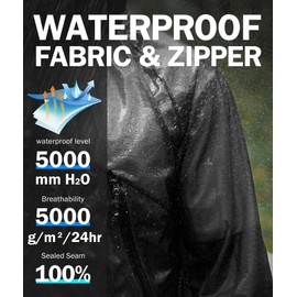 SWISSWELL Mens Lightweight Rain Jackets Raincoat with Hood Waterproof Windbreaker Jackets for Cycling Golf Fishing Running Black XL