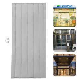 Thermal Insulated Door Curtain, Winter Doorway Cover Screen, Heavy Duty Soundproof Blanket, Windproof Waterproof Warm Cold Protection, Privacy Curtains for Front Door (Grey, 35.4x82.7in/WxH)