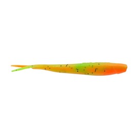 Berkley PowerBait Minnow Fishing Bait, Firetiger, 4in, Irresistible Scent and Flavor, Ideal for Crappie, Panfish, Bass, Walleye and Trout