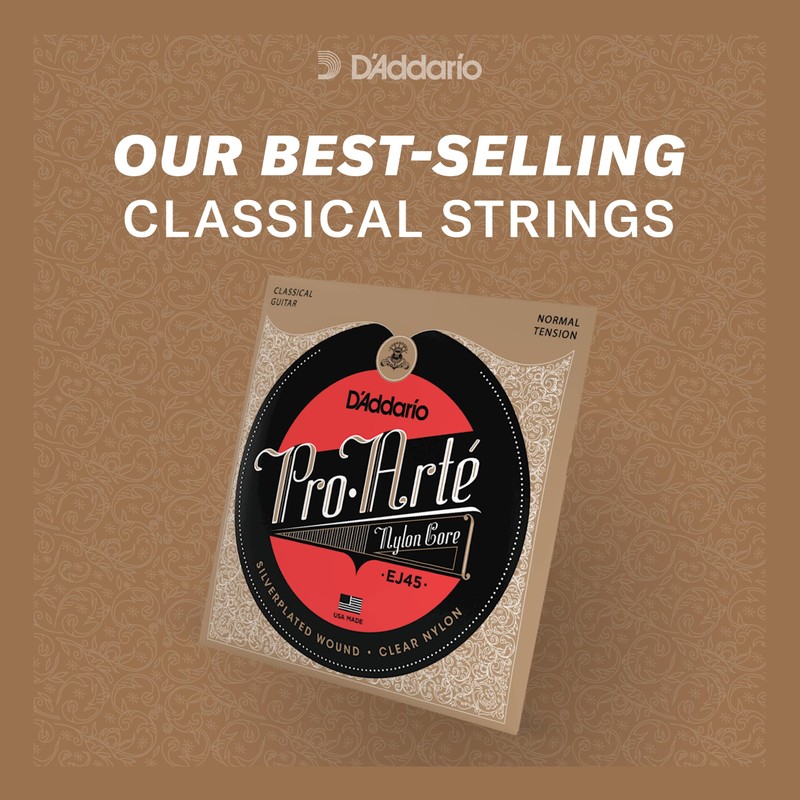 D'Addario EJ44TT ProArte Dynacore Titanium Trebles Extra-Hard Tension Classical Guitar