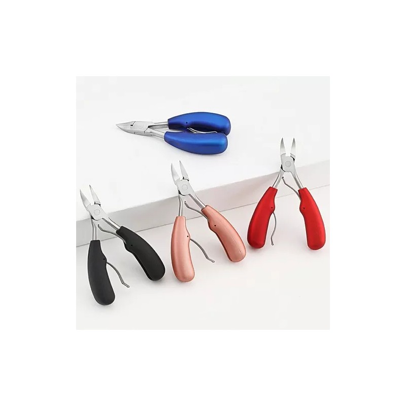 Alicates Cortaúñas De Pico De Águila Para Corrección Encarnada Negro