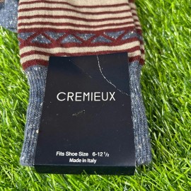 Cremieux Patterned Dress Socks Fine Italian Design Fits Mens Shoe Size 6-12.5