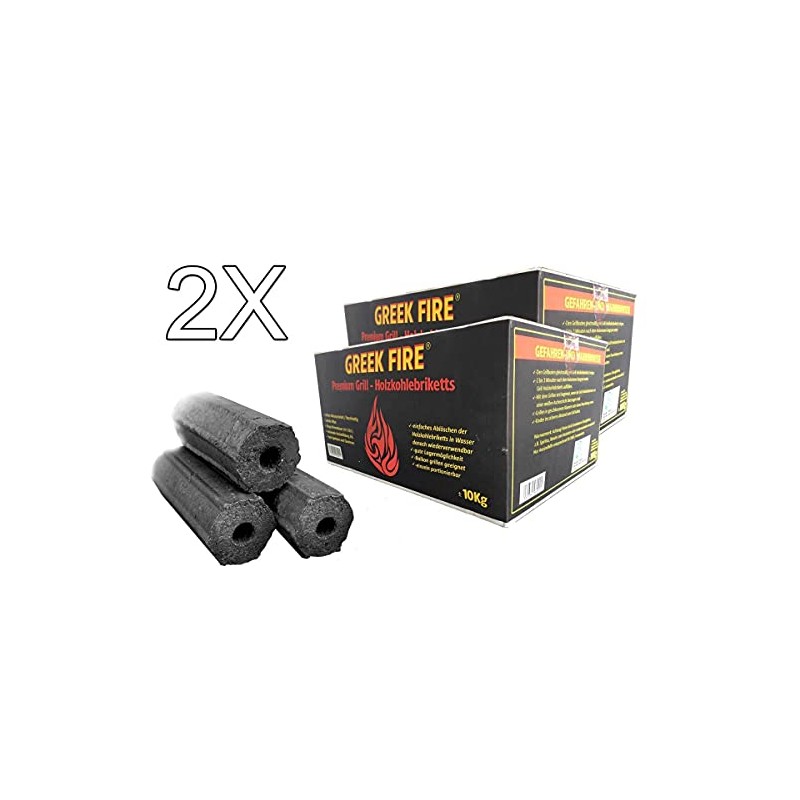 Greek Fire charcoal briquettes