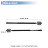 X AUTOHAUX 2 Pcs Front Inner Tie Rod Ends Kit
