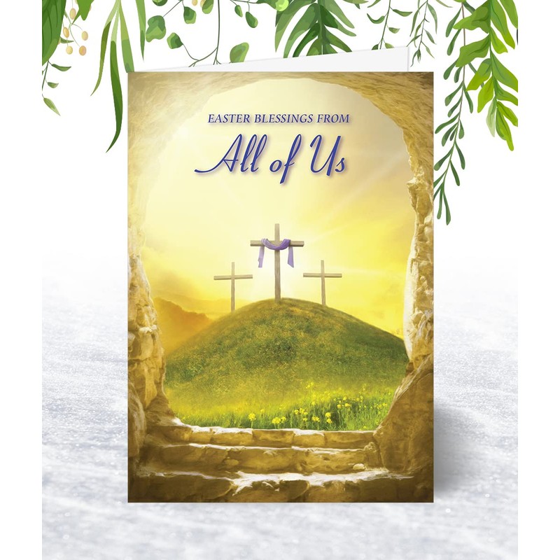 From All Of Us Religious Easter Card - Christian Easter