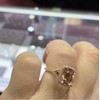 Duan Women's 18K Rose Gold Filled Morganite Pink Gemstone Cut