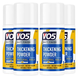 VO5 Thickening Hair Styling Powder Matti Finish with Long-Lasting Natural Hold, Fuller Hair + Instant Volume and Perfect for Short to Mid length Hair, 7g (Buy 4)