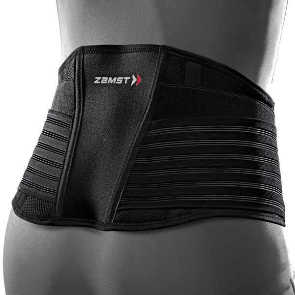 Zamst ZW-7 Adjustable Back Strap - Back Support for Acute Back Pain Muscle Pain Spondylolysis Spondylolisthesis - Back Support for the Lower Back During Sports - Comfortable Breathable