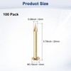 M METERXITY 100-Pack Small Tiny Nails, 2mm x 20mm Brass