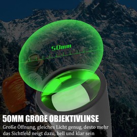 Monocular 10-30x Zoom Monocular with Night Vision BAK4 Prism FMC Telescope Adult with Holder and Tripod Clear Low Light Vision for Climbing, Ball Games, Concerts