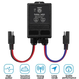 12 Volt Wireless Remote Control Switch with SAE Connector Plug 328ft Long Range Waterproof Wireless Remote Switch,DC12V-72V RF Remote Control Switches for Agricultural Sprayers,Spray Pumps